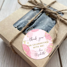 Modern Rosa Guld Watercolor Bläck Girly Tack