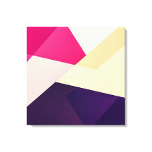 Modern Rosa Gult Black Geometric Mönster