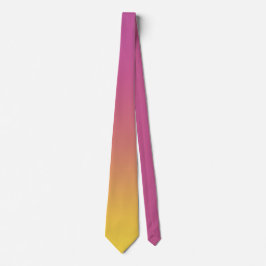 Modern Rosa Gult Färgfull ombre-övertoning Slips