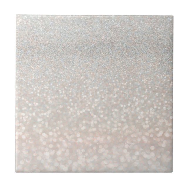 modern, rosa, gyllene, blank, ombre, rosaton, glit kakelplatta (Framsidan)