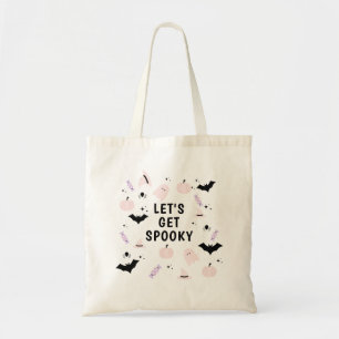 Modern Rosa Halloween Låt oss Skaket-bag Tygkasse