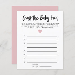 Modern Rosa Heart gissar att Baby-matstöten spelas