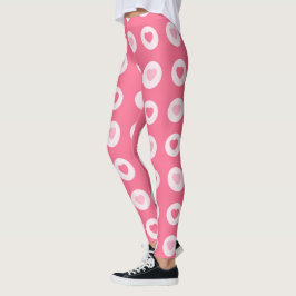 Modern Rosa Heart Kärlek Collection Leggings