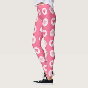 Modern Rosa Heart Kärlek Collection Leggings