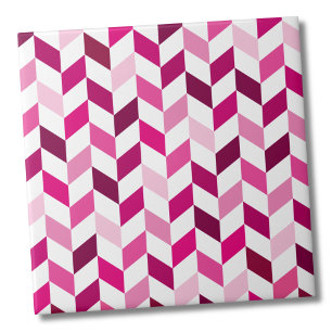 Modern Rosa Herringbone Mönster Kakelplatta