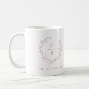 Modern rosa i den ursprungliga utandningskolloket  kaffemugg
