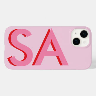 Modern rosa - inledande minsta lilla monogram