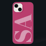 Modern rosa - inledande minsta lilla monogram<br><div class="desc">Modern rosa - inledande monogram - minimidesign för telefonfodral i contemporary</div>
