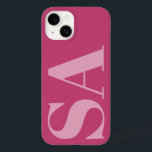 Modern rosa - inledande minsta lilla monogram<br><div class="desc">Modern rosa - inledande monogram - minimidesign för telefonfodral i contemporary</div>