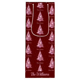 Modern Rosa Julgran Anpassat namn Red