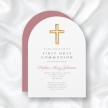 Modern Rosa Kor Girl First Communion Arch