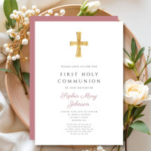 Modern Rosa Kor Girl Heliga Communion