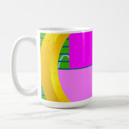 Modern Rosa-kvadrattid Kaffemugg