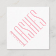 Modern  rosa lash tunn typografi
