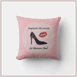 Modern Rosa Låt kvinnor leda Kudde