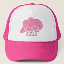 Modern Rosa Låt oss Go Girls Cowboy Hat Rodeo Keps