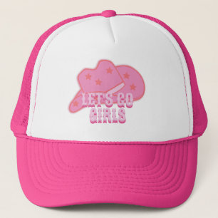 Modern Rosa Låt oss Go Girls Cowboy Hat Rodeo Keps