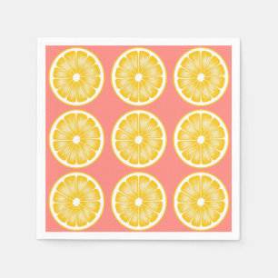 Modern Rosa Lemonade & Gult Pappersservett