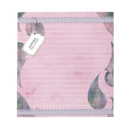 Modern Rosa Lila Abstrakt Led Anteckningsblock