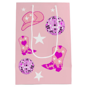 Modern Rosa Lila Disco Boll Cowgirl Hat Boots