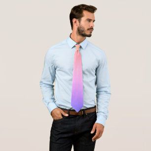 Modern Rosa Lila Ombre Gradient Neck Tie Slips