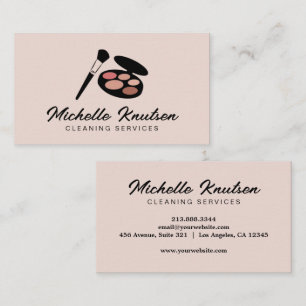Modern Rosa Makeup Artist & Hair Stylist Salon Visitkort