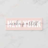 Modern rosa makeup artist script namnteckning