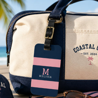 Modern Rosa Marin Kostrygg Monogram Bagagebricka