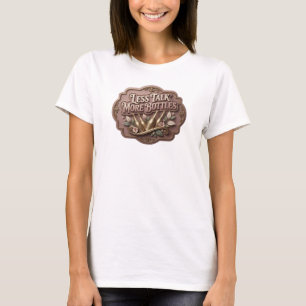 Modern Rosa MINDRE SNACK MER FLASKOR Konst på krop T Shirt