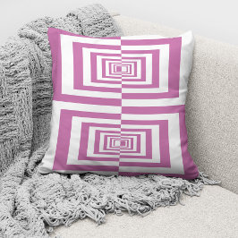 Modern Rosa Minimal Geometrisk Kudde