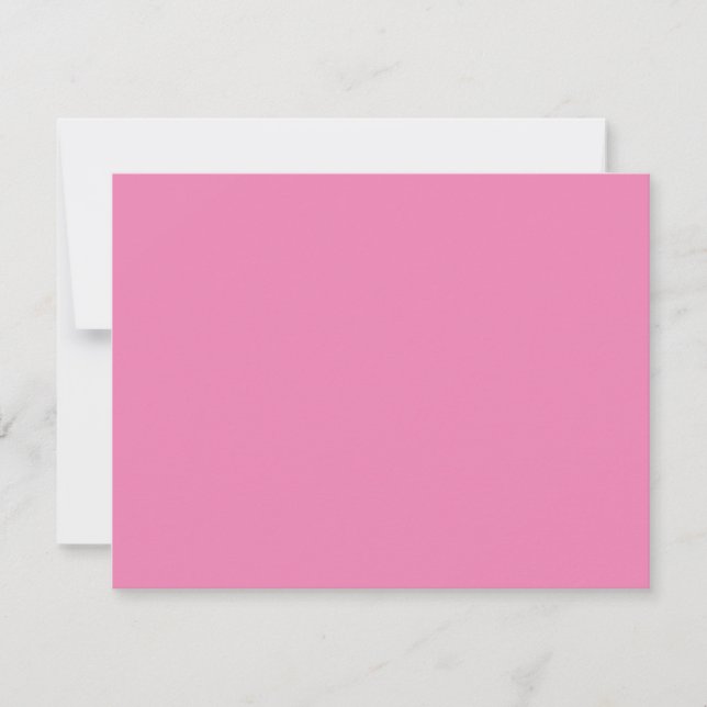 Modern Rosa Minimalistisk Anpassat Logotyp Notkort Anteckningskort (Framsida)