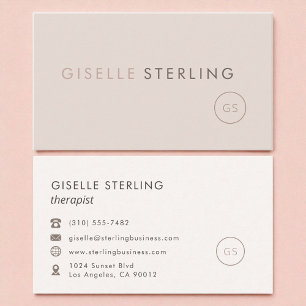 Modern Rosa - minimalistisk lyx Visitkort