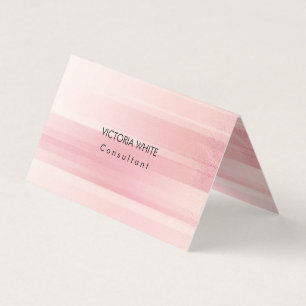 Modern Rosa - minimalistisk med enkel Elegant Visitkort