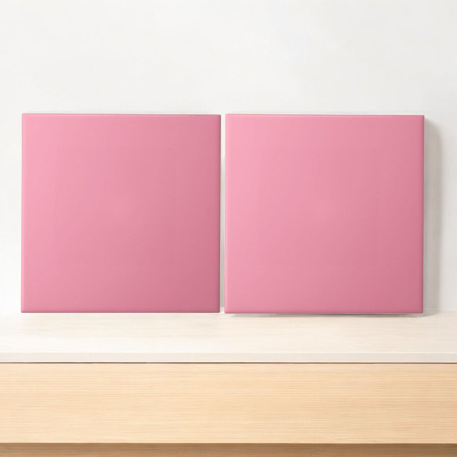 Modern Rosa Monochrome Kakelplatta (Skapare uppladdad)