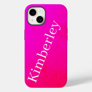 Modern Rosa Neon Monogram Trendig Mode Färg