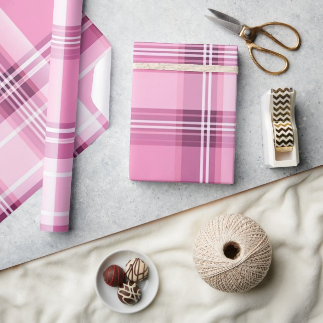 Modern Rosa och blått ljus Presentpapper (Hantverk)