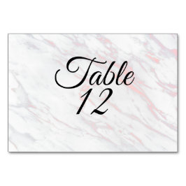 Modern Rosa och Grått Marble Bordsnummer