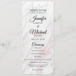 Modern Rosa och Grått Marble Program