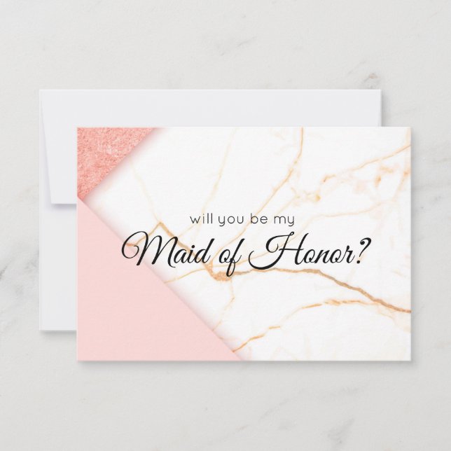 Modern Rosa och Guld kommer att bli min Maid of ho (Framsida)