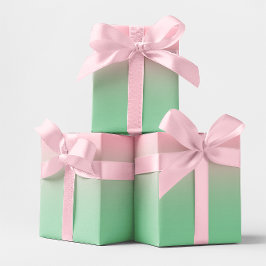 Modern Rosa och Mintgrön Ombre Presentpapper