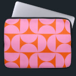 Modern Rosa och Orange i Mönster i Modern Preppy<br><div class="desc">Retro Mid Century Modern Mönster - Abstrakt Geometric Shapes - Cute and Minimalist Mönster in rosa and orange.</div>