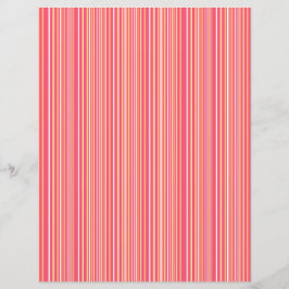 Modern Rosa och Orange - stripe-skrapbok Papper