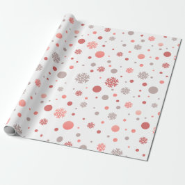 Modern rosa och vit god jul presentpapper