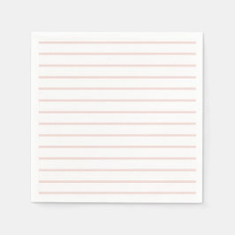 Modern  rosa och vit rand elegant pappersservett