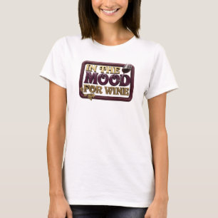 Modern Rosa PÅ HUMÖR FÖR VIN Statement T-shirt