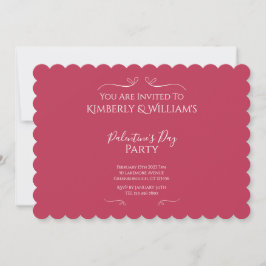 Modern Rosa Palentine-dagsfest Inbjudningar