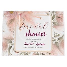 Modern  rosa pampas-gräsklass möhippa