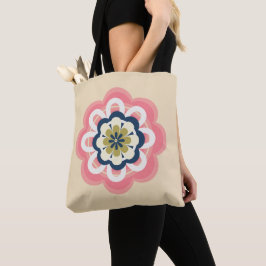 Modern Rosa Pastel Women Tote Tygkasse