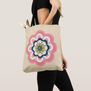 Modern Rosa Pastel Women Tote Tygkasse