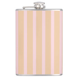 Modern Rosa Peach Taffy Stripe Fickplunta